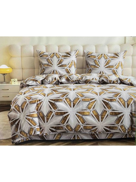 Komplet pościeli 3D   „” ANTONIO „” 100% satyna - bawełna 3 Częściowy Rozmiar : 160/200cm