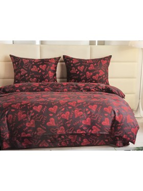 Komplet pościeli 3D   „” ANTONIO „” 100% satyna - bawełna 3 Częściowy Rozmiar : 160/200cm
