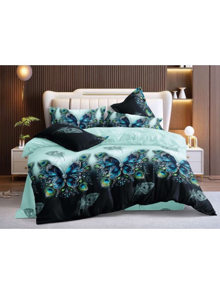 Komplet pościeli 5D „”” MILANO „” 100% satyna - bawełna 4 Częściowy Rozmiar : 160/200cm