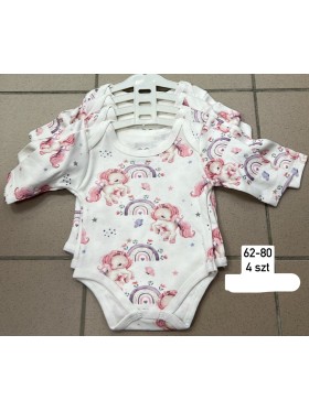 Body  DZIECIĘCE , size 62-80,paczka 4szt, 1kolor