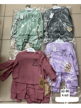 Komplet DZIECIĘCE , size 62-80,paczka 4szt, 1kolor