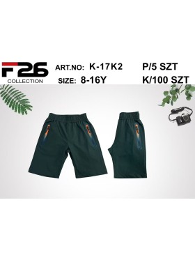 Spodenki dzieciece rozm 8-16 lat, paczka 5szt, 1 kolor