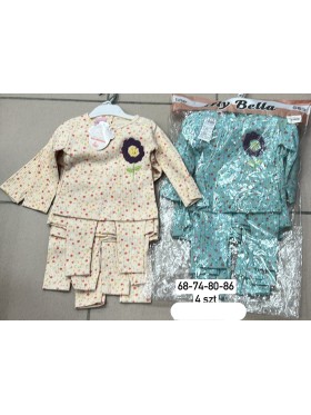 Komplet DZIECIĘCE , size 68-86,paczka 4szt, 1kolor