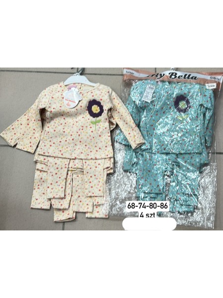Komplet DZIECIĘCE , size 68-86,paczka 4szt, 1kolor