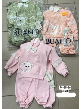 Komplety  DZIECIĘCE , size 74-86,paczka 3szt, 1kolor