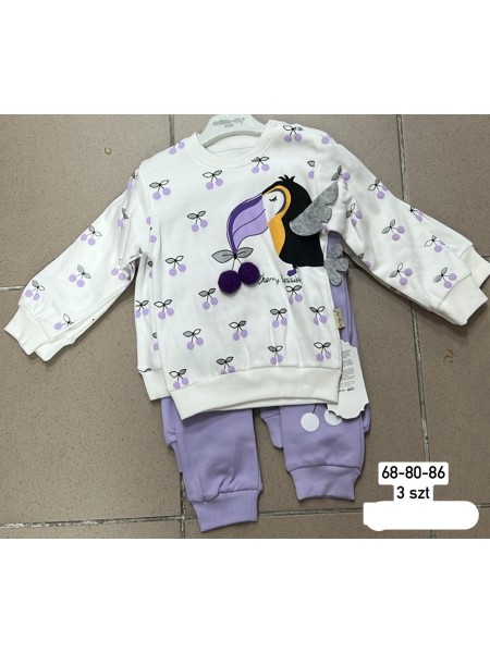 Komplet DZIECIĘCE , size 68-86,paczka 3szt, 1kolor