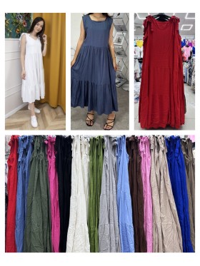 Sukienki damskie wloskie, size uni, paczka 6szt, mix kolor