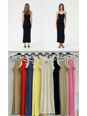 Sukienki damskie wloskie, size uni, paczka 6szt, mix kolor