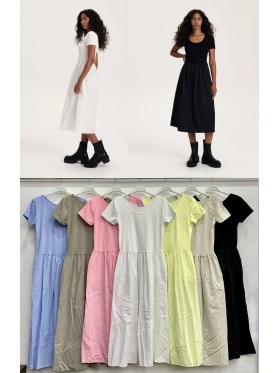 Sukienki damskie wloskie, size uni, paczka 6szt, mix kolor