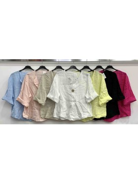 Bluzki damskie wloskie, size uni, paczka 6szt, mix kolor