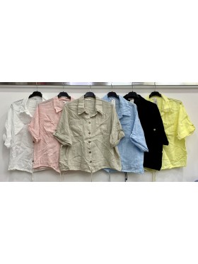 Bluzki damskie wloskie, size uni, paczka 6szt, mix kolor