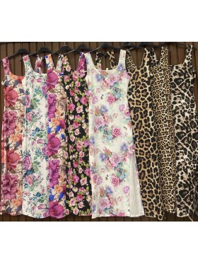 Sukienki damskie wloskie, size uni, paczka 6szt, mix kolor