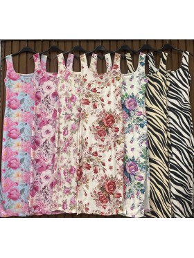 Sukienki damskie wloskie, size uni, paczka 6szt, mix kolor