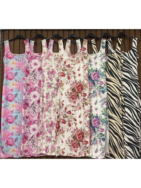 Sukienki damskie wloskie, size uni, paczka 6szt, mix kolor