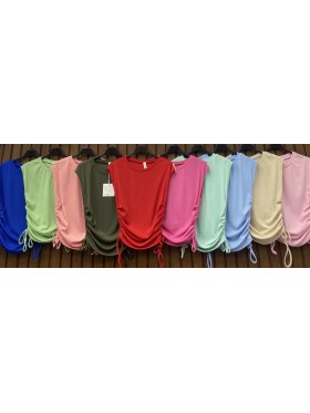 Bluzki damskie wloskie, size uni, paczka 6szt, mix kolor
