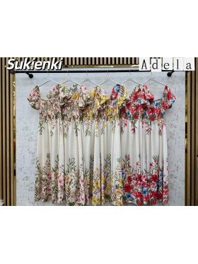 Sukienki damskie wloskie, size uni, paczka 6szt, mix kolor
