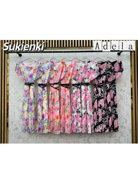 Sukienki damskie wloskie, size uni, paczka 6szt, mix kolor