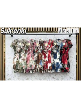 Sukienki damskie wloskie, size uni, paczka 6szt, mix kolor