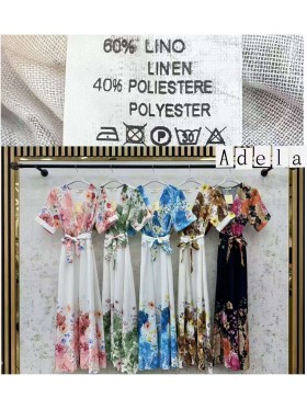 Sukienki damskie wloskie, size uni, paczka 6szt, mix kolor