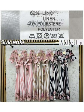 Sukienki damskie wloskie, size uni, paczka 6szt, mix kolor
