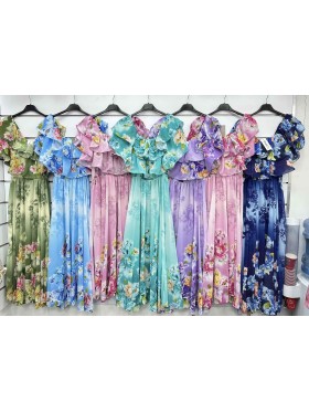 Sukienki damskie wloskie, size uni, paczka 6szt, mix kolor