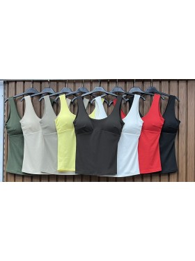 Bluzki damskie wloskie, size uni, paczka 6szt, mix kolor