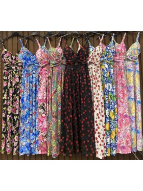 Sukienki damskie wloskie, size uni, paczka 6szt, mix kolor