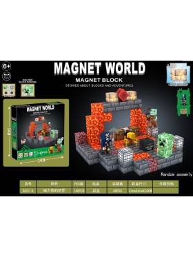 ZABAWKI MAGNET WORLD.6 SZT / PACZKA, KOLOR JAK NA ZDZIĘCIU