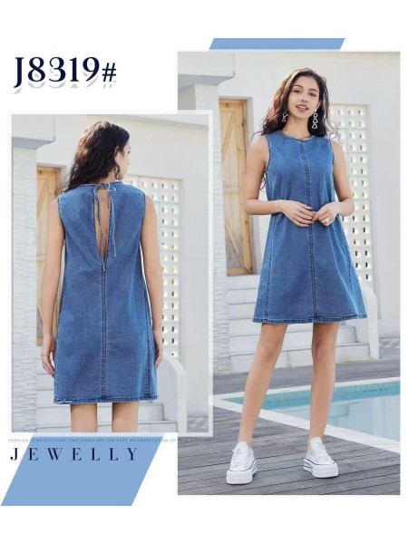 Sukienki jeansowe damskie , size xs-xl, paczka 10szt,