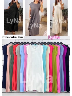 Sukienki damskie Włoskie , Size uni,paczka 6szt,mix kolor