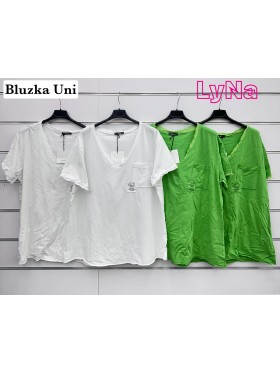 Bluzki damskie Włoskie , Size uni,paczka 6szt,mix kolor