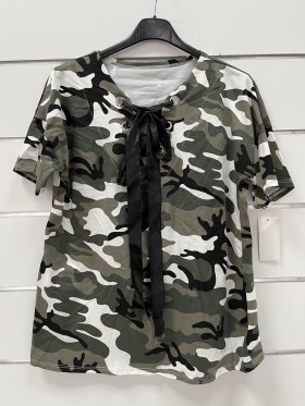 Bluzki damskie Włoskie , Size uni ,paczka 6szt,mix kolor