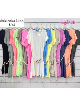Sukienki damskie Włoskie , Size uni,paczka 6szt,mix kolor
