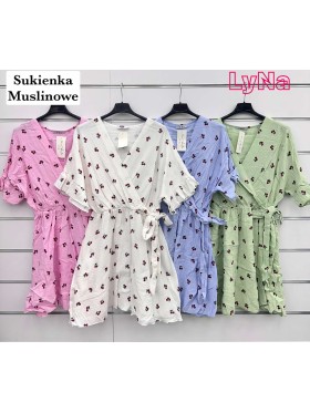 Sukienki damskie Włoskie , Size uni,paczka 6szt,mix kolor