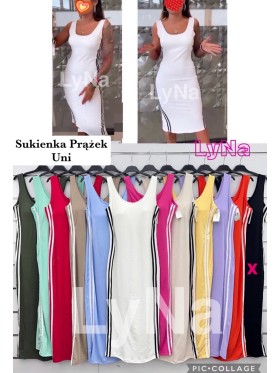 Sukienki damskie Włoskie , Size uni,paczka 6szt,mix kolor