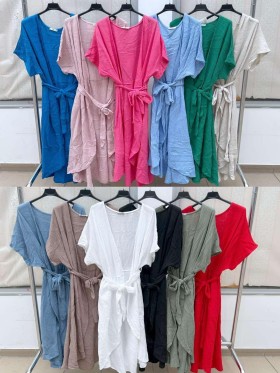Sukienki damskie Włoskie , Size uni ,paczka 6szt,mix kolor
