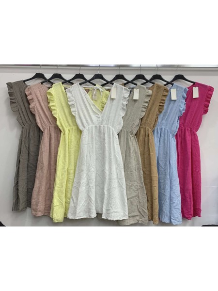 Sukienki damskie Włoskie , Size uni ,paczka 6szt,mix kolor