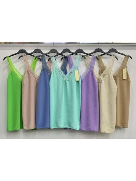 Bluzki damskie Włoskie , Size uni duzy,paczka 6szt,mix kolor