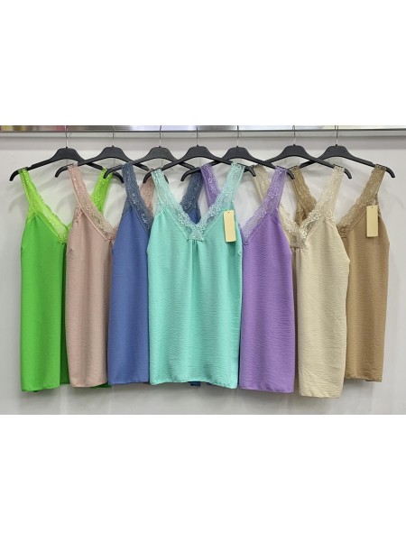 Bluzki damskie Włoskie , Size uni duzy,paczka 6szt,mix kolor