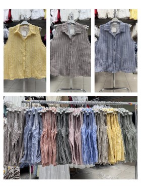 Bluzki damskie Włoskie , Size uni ,paczka 6szt,mix kolor