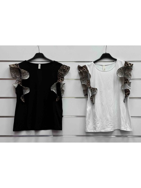 Bluzki damskie Włoski, size uni, paczka 6szt, mix kolor