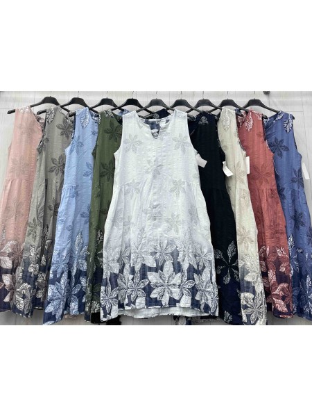 Sukienki damskie Włoskie , Size uni ,paczka 6szt,mix kolor