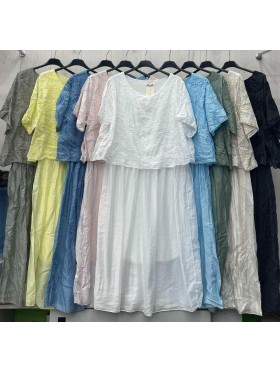 Sukienki damskie Włoskie , Size uni ,paczka 6szt,mix kolor