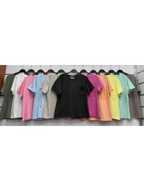 Bluzki damskie Włoski, size uni, paczka 6szt, mix kolor
