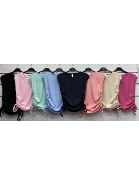 Bluzki damskie Włoski, size uni, paczka 6szt, mix kolor