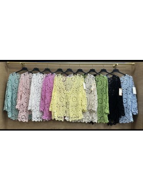 Bluzki damskie Włoski, size uni, paczka 6szt, mix kolor