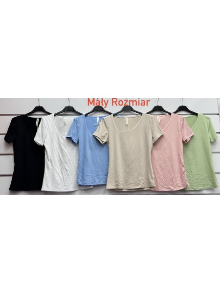 Bluzki damskie Włoski, size uni, paczka 6szt, mix kolor
