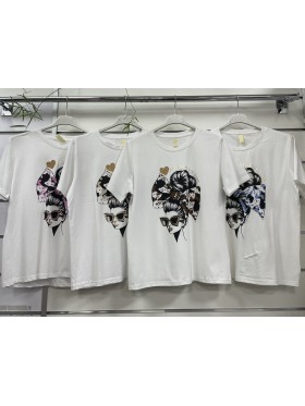 Bluzki damskie Włoski, size uni, paczka 6szt ,1 kolor