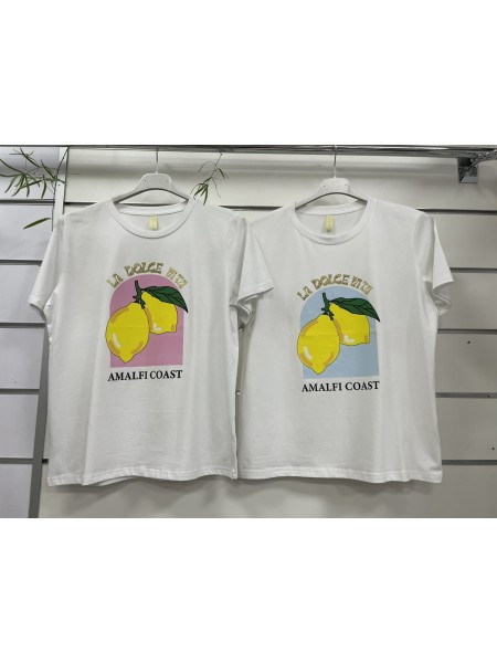 Bluzki damskie Włoski, size uni, paczka 6szt, mix kolor
