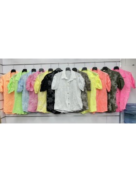 Bluzki damskie Włoski, size uni, paczka 6szt, mix kolor